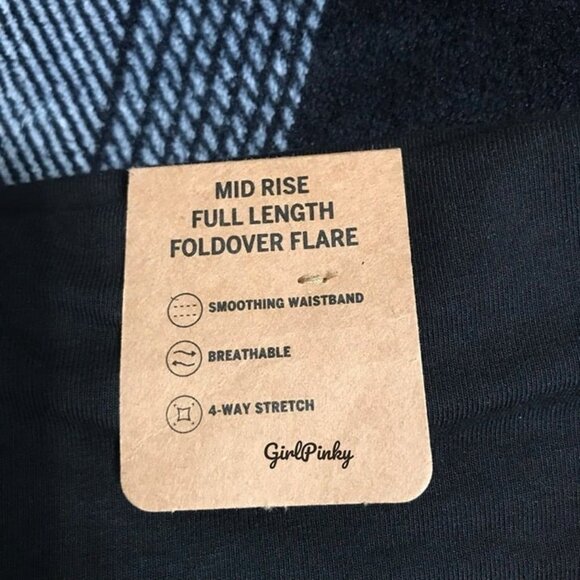 victoria secret PINK flare foldover leggings WITH LOGO TEE SIZE MEDIUM - Picture 9 of 9